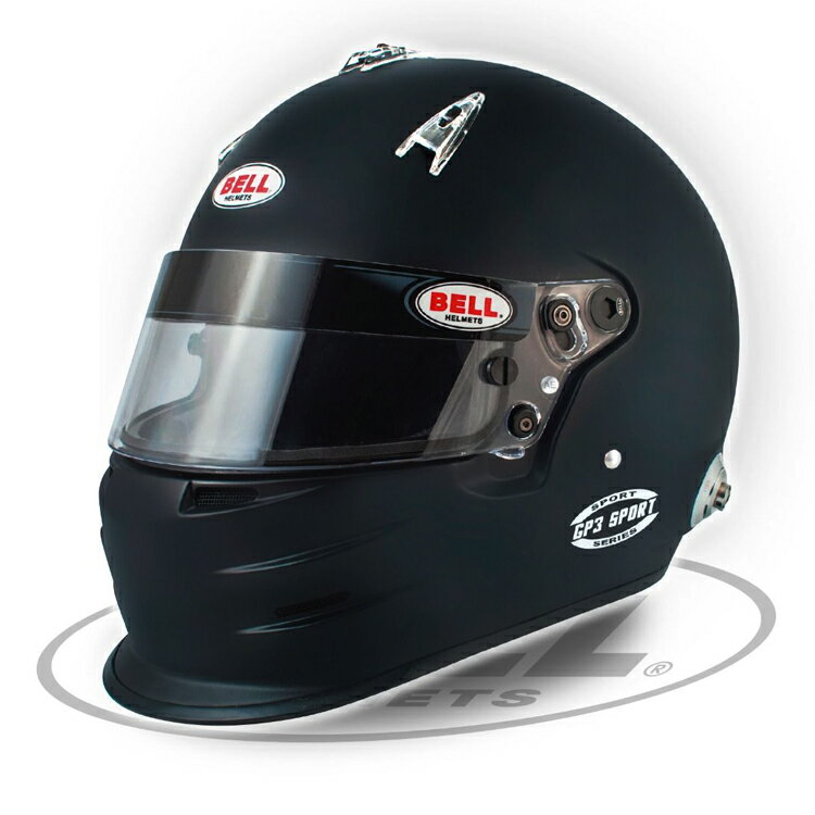 BELL RACING ヘルメット GP3 SPORTS マットブラック HANSクリップ付き FIA公認 8859-2015 (141703X)