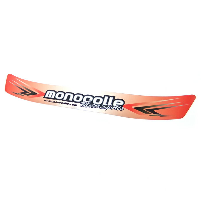 monocolle モノコレ オリジナルバイザーステッカー クロームレッド カラー 1点
