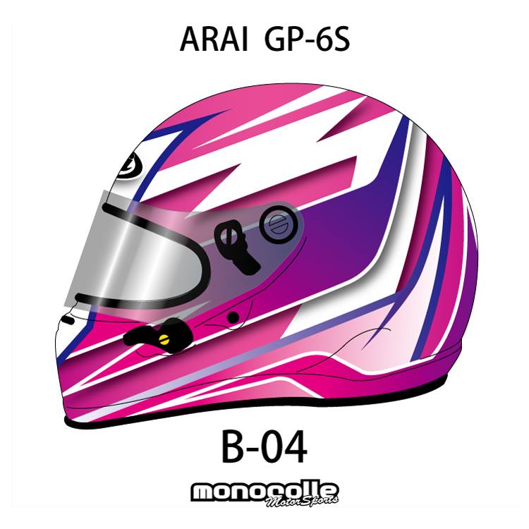 アライ GP-6S イージーデザイン ヘルメットペイントセットオーダー B-04 8859 SNELL SA/FIA8859規格 4輪公式競技対応モデル　受注生産..