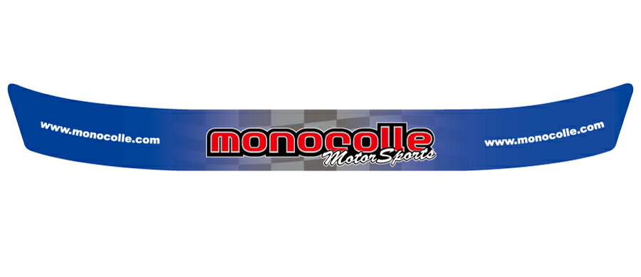 monocolle オリジナルバイザーステッカー ブルーグラデーション アライGP6/GP5バイザー専用 1枚