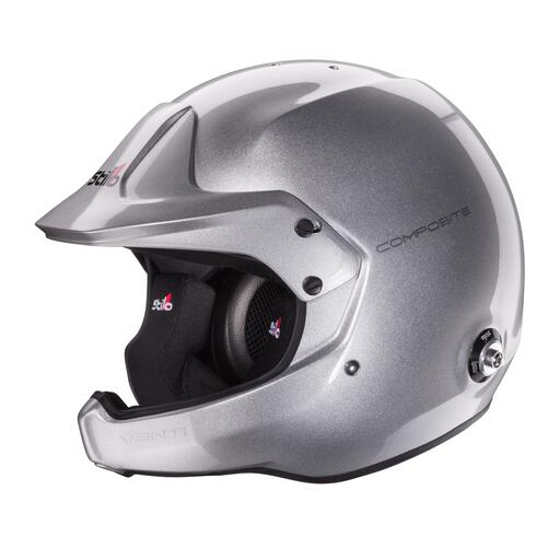 STILO HELMET VENTI WRC COMPOSITE シルバー FIA8859 2015-SNELL SA2020 オープンフェイス ラリー ヘルメット インターコム付 AA0220BG2T