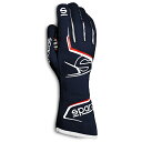 SPARCO スパルコ ARROW GLOVE ネイビーブルー×レッド レーシンググローブ FIA8856-2018公認 (001314_BMRS)