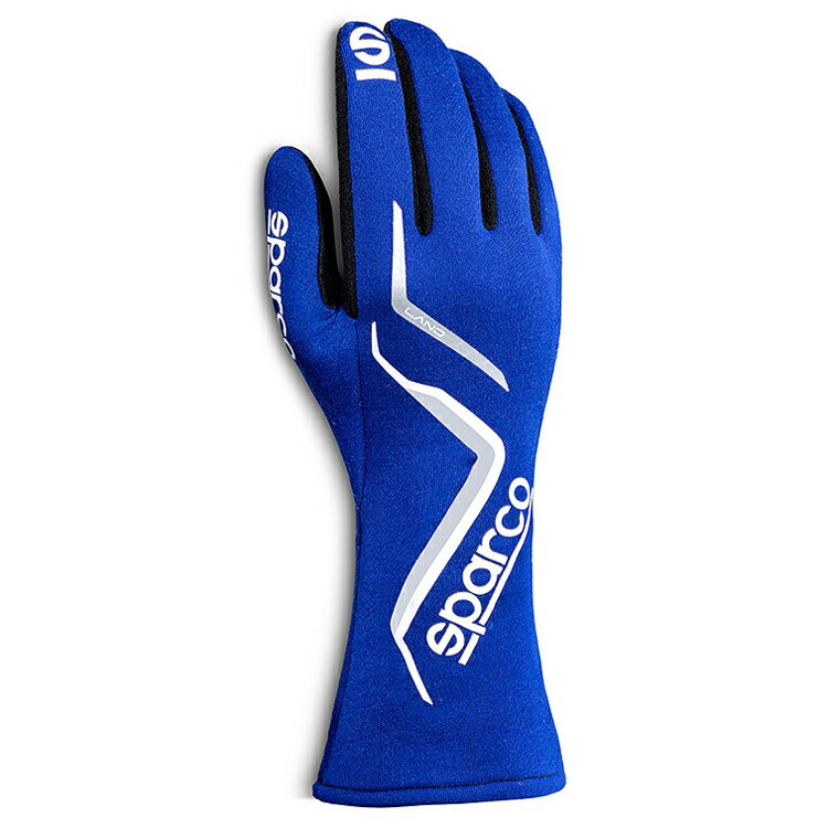 SPARCO スパルコ LAND2022 GLOVE ブルー レーシンググローブ スウェードタイプ FIA8856-2018公認 (001363-EB)