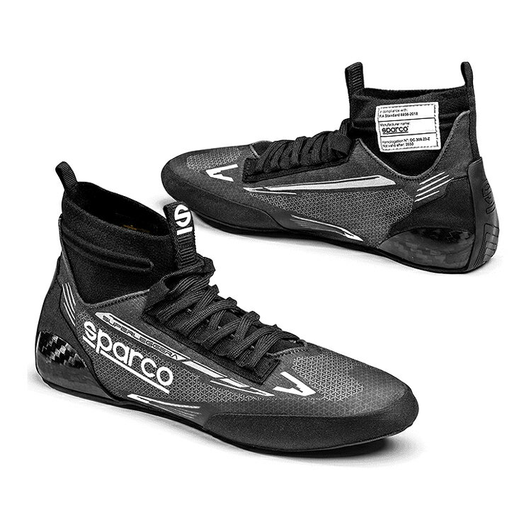 Rakuten - SPARCO スパルコ SUPERLEGGERA レーシングシューズ ブラック×ホワイト FIA8856-2018公認 (0012A3NRBI)