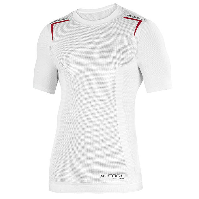 SPARCO スパルコ K-CARBON ショートスリーブ ホワイト×レッド アンダーウェア レーシングカート用(0022..