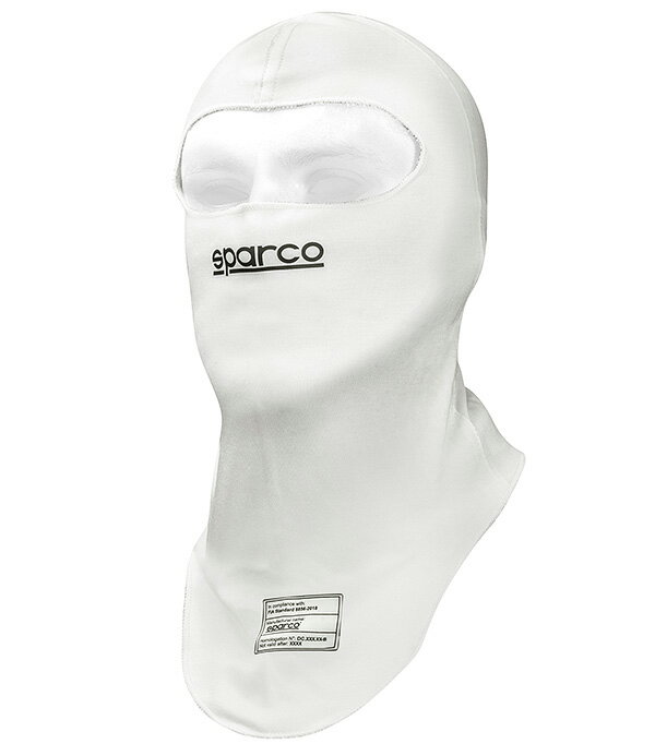 SPARCO スパルコ フェイスマスク RW-4 BALACLAVA バラクラバ ホワイト 1ホール MY2022 FIA8856-2018 (001487BI)