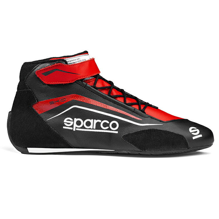 SPARCO スパルコ SKID レーシングシューズ レッド×ブラック FIA8856-2018公認 (BRB0004B0K12) MY2025