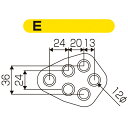 JURAN マフラーリング Eタイプ ブラック 1ヶ入り (328069)