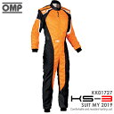 OMP KS-3 SUIT ADULT オレンジ×ブラック レーシングスーツ CIK-FIA LEVEL-2公認 レーシングカート 走行会用 (KK01727179)