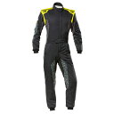 OMP TECNICA HYBRID SUIT MY2022 ブラック×イエロー (178) レーシングスーツ FIA8856-2018公認モデル AUTO RACING SUIT (IA/01864178)