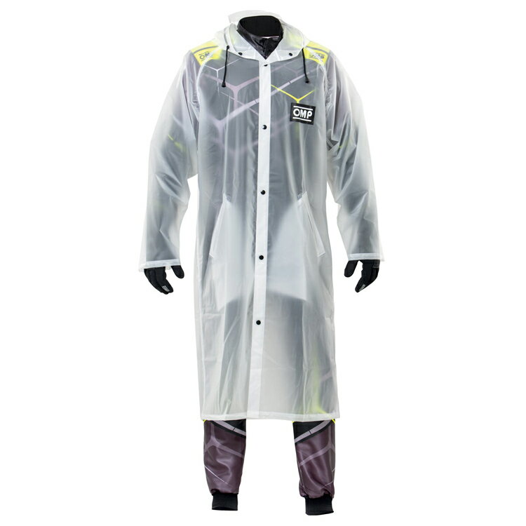 OMP RAIN KS RAINCOAT MY2020 レインコート 大人用 1ピースタイプ クリアー レーシングカート (KK03107004)