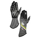 OMP KS-2 Art GLOVE アンスラサイト×イエロー×ブラック(184) MY2025 レーシンググローブ レーシングカート・走行会用 (KB0-2755-A01-184)
