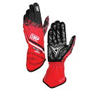 OMP KS-2 Art GLOVE レッド×ブラック(060) MY2025 レーシンググローブ レーシングカート・走行会用 (KB0-2755-A01-060)