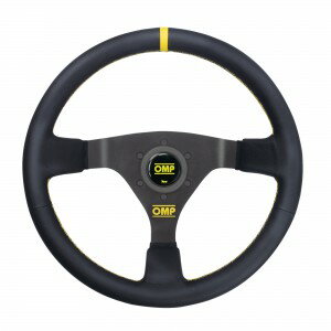 OMP ステアリング OD1980-071 WRC ブラック レザー イエローステッチ 70mmDepthタイプ (OD/1980-071)