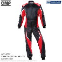 OMP TECNICA EVO SUIT MY2021 ブラック×レッド (073) レーシングスーツ FIA8856-2018公認モデル AUTO RACING SUIT (IA/01859E/073)