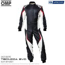 OMP TECNICA EVO SUIT MY2021 ブラック×ホワイト (076) レーシングスーツ FIA8856-2018公認モデル AUTO RACING SUIT (IA/01859E/076)