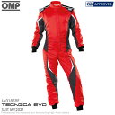 OMP TECNICA EVO SUIT MY2021 レッド×ブラック (060) レーシングスーツ FIA8856-2018公認モデル AUTO RACING SUIT (IA/01859E/060)