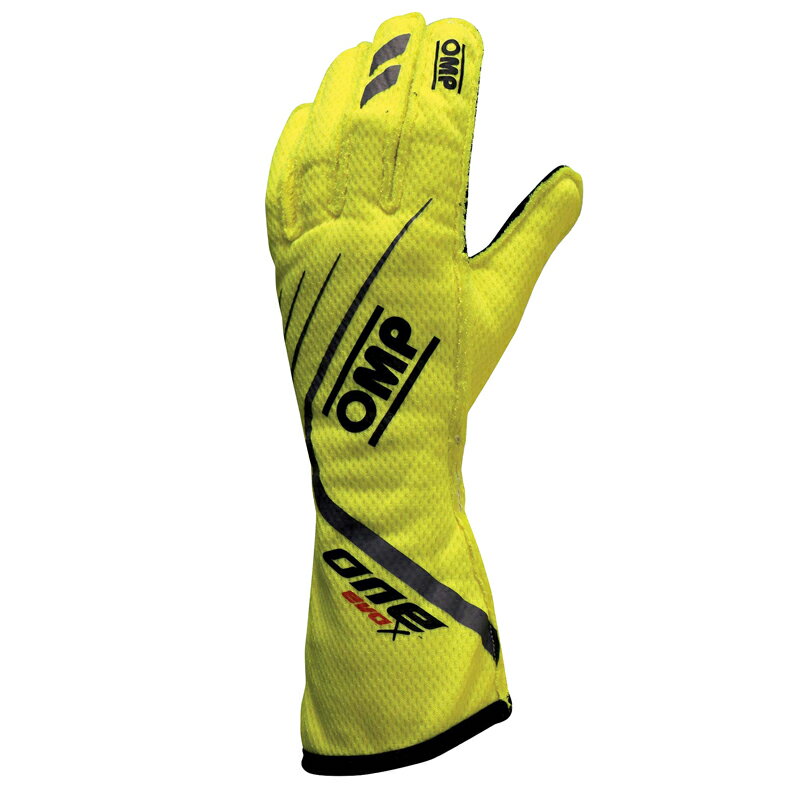 2021-23モデル OMP ONE EVO X GLOVE イエロー(099) レーシンググローブ MY2023 FIA公認8856-2018 (IB0-0771-A01-099)