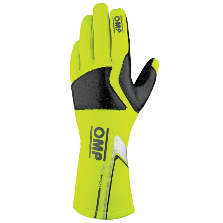 OMP PRO Mech-S EVO GLOVE MY2021 イエロー(099) メカニック グローブ FIA公認8856-2018 (IB0-0758-C01-099)