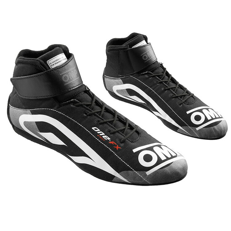 2024NEWモデル！ OMP ONE EVO FX SHOES ブラック MY2024 レーシングシューズ FIA公認8856-2018 (OMP-IC0-0831-A01-071)