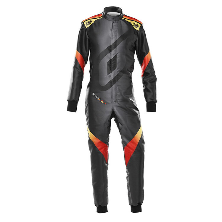 2024NEWモデル！ OMP KS-X ART SUIT ブラック×レッド レーシングスーツ レーシングカート用 ADULTサイズ FIA8877-2022 Grade1 Homologa..