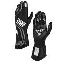 2024NEWモデル！ OMP KS-X GLOVE ブラック レーシンググローブ レーシングカート用 FIA8877-2022 Grade1 Homologation Standard (KB0-2..