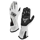 2024NEWモデル！ OMP KS-X GLOVE ホワイト レーシンググローブ レーシングカート用 FIA8877-2022 Grade1 Homologation Standard (KB0-2..