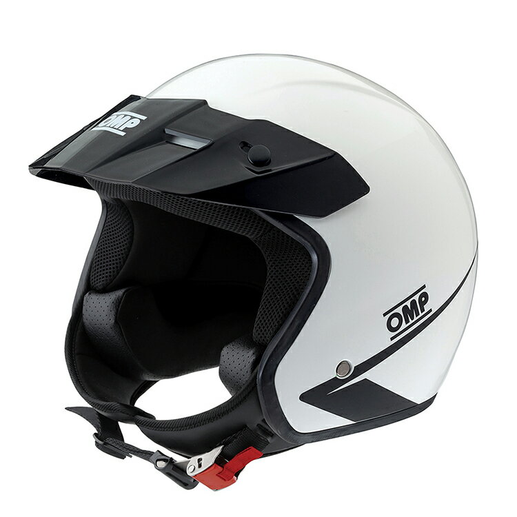 2024NEWモデル！ OMP HELMET STAR グロスホワイト オープン フェイス ヘルメット エントリーモデル ECE22.06認証 (SC0-0617-A01-020)