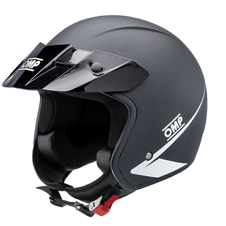 2024NEWモデル！ OMP HELMET STAR マットブラック オープン フェイス ヘルメット エントリーモデル ECE22.06認証 (SC0-0617-A01-170)