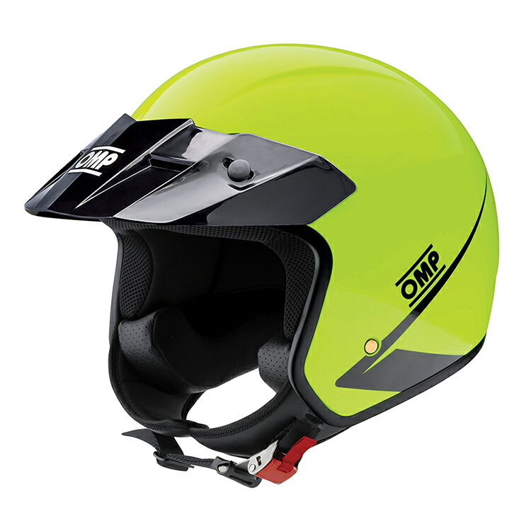 乐天商城 - OMP HELMET STAR オープン フェイス ヘルメット 蛍光イエロー ECE22.06認証 エントリーモデル (SC0-0617-A01-099) MY2024
