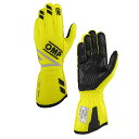 2024NEWモデル！OMP ONE EVO-FX GLOVE イエロー(099) レーシンググローブ FIA公認8856-2018 (IB0-0773-A01-099)