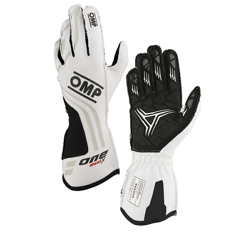 2024NEWモデル！OMP ONE EVO-X GLOVE ホワイト レーシンググローブ FIA公認8856-2018 (IB0-0775-A01-020)