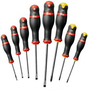 在庫限り：USAG ウーザック ドライバー 8本セット Set of 8 screwdrivers foe slot-head and PHILLIPS screws 工具