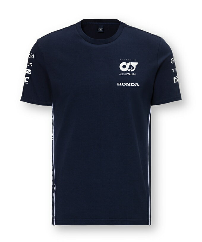 アウトレットセール!スクーデリア アルファタウリ チーム Tシャツ ネイビー 2023 (SAT23026)