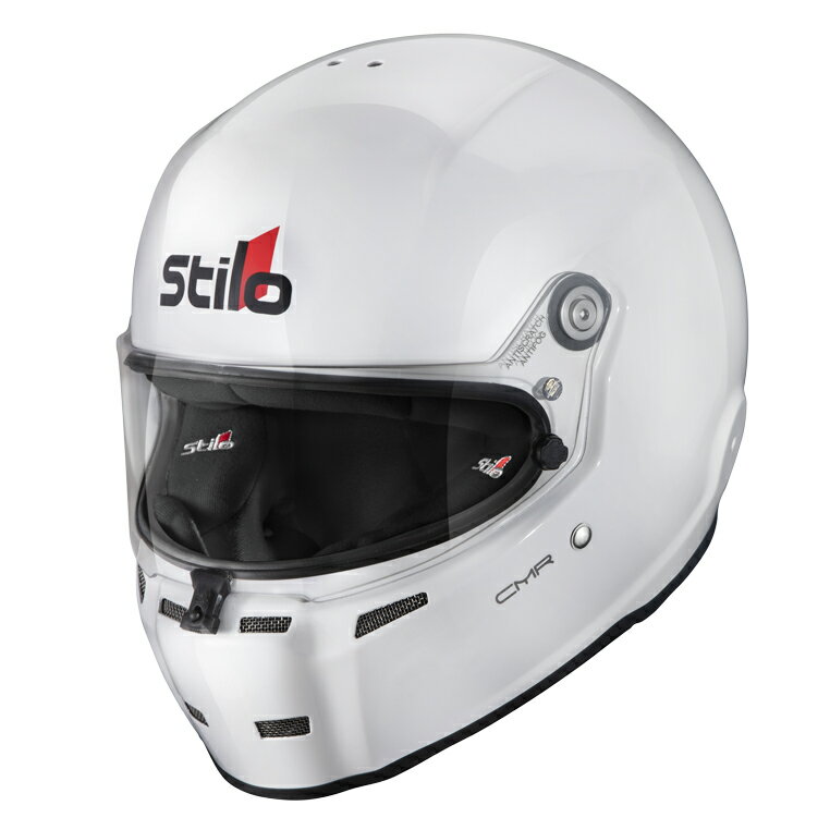 Rakuten - STILO HELMET ST5 CMR GROSS WHITE SNELL CMR2016 グロスホワイト レーシングカート用 ヘルメット (AA0721AH2Psz)
