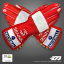 -273 レーシンググローブ AYRTON SENNA Red/White （アイルトン セナ モデル レッド） レーシングカート・走行会用グローブ MY2024