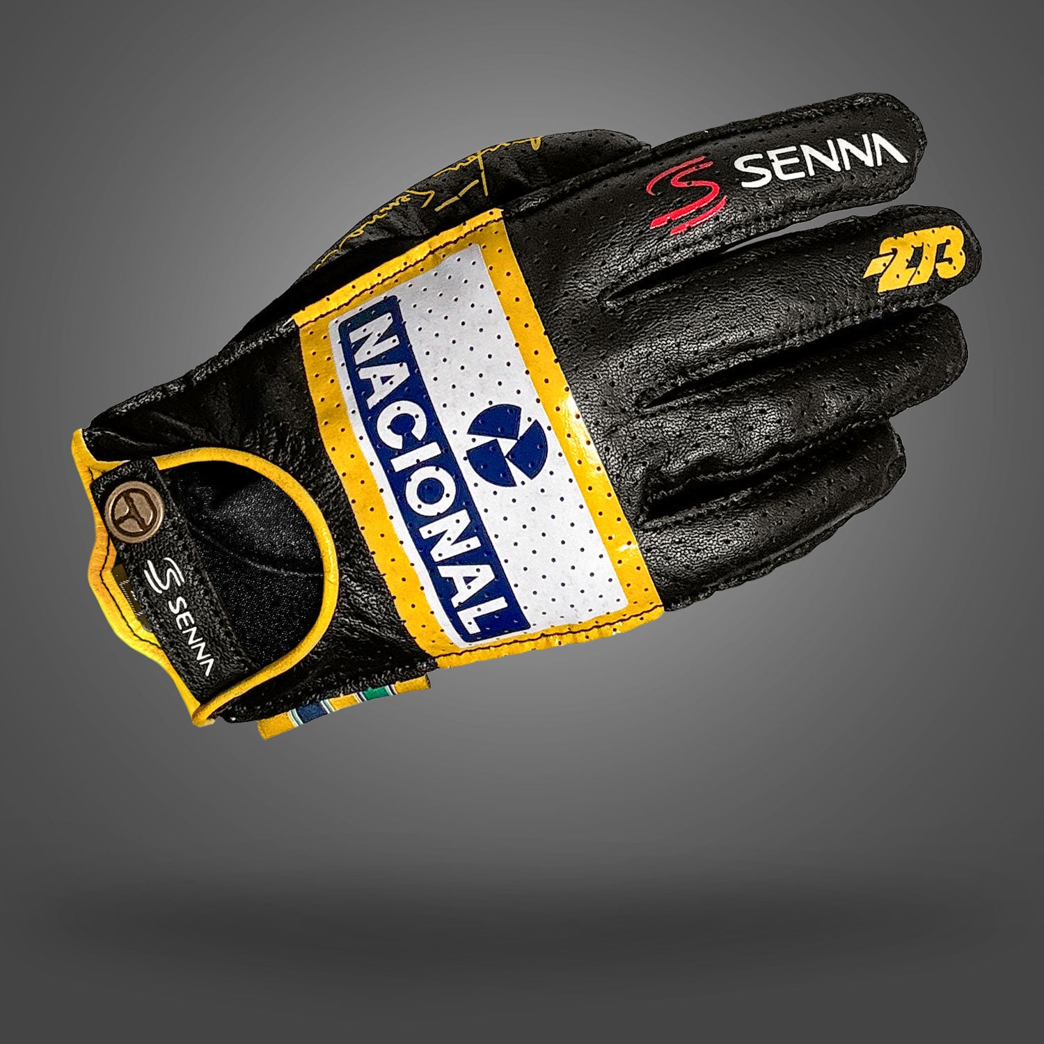 -273 Leather Gloves レザーグローブ AYRTON SENNA BLACK（アイルトン セナ モデル ブラック） ドライビンググローブ 走行会用グローブ