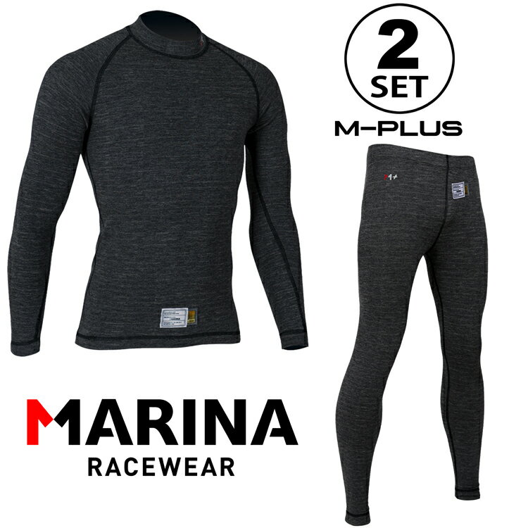 乐天商城 - monocolle MARINA M-PLUS インナーウェア 2点セット アンスラサイトグレー (トップ・パンツ) FIA8856-2018公認モデル