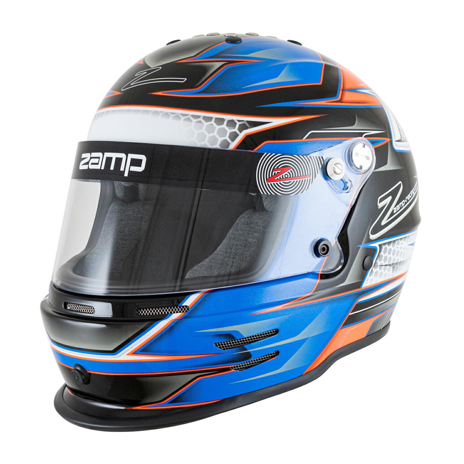 Zamp Helmet RZ-42Y Youth Snell CMR2016規格 Orange/Blue オレンジ/ブルー （ザンプ ヘルメット）ジュニアカート レーシングカート専..