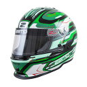 Zamp Helmet RZ-42Y Youth Snell CMR2016規格 Black/Green/Light Green ブラック/グリーン （ザンプ ヘルメット）ジュニアカート レー..