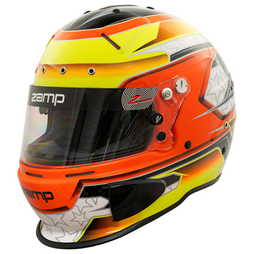 Zamp Helmet RZ-70E Switch Graphic Yellow/Orange Graphic イエローオレンジ グラフィック Snell SA2020 / FIA 8859-2015 ザンプヘル..