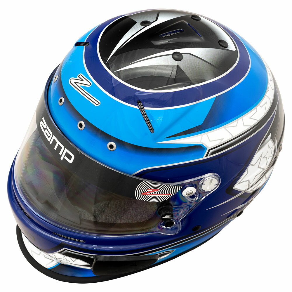 Zamp Helmet RZ-70E Switch Blue/Light Blue Graphic ブルー/ライトブルー グラフィック Snell SA2020 / FIA 8859-2015 ザンプヘルメッ..