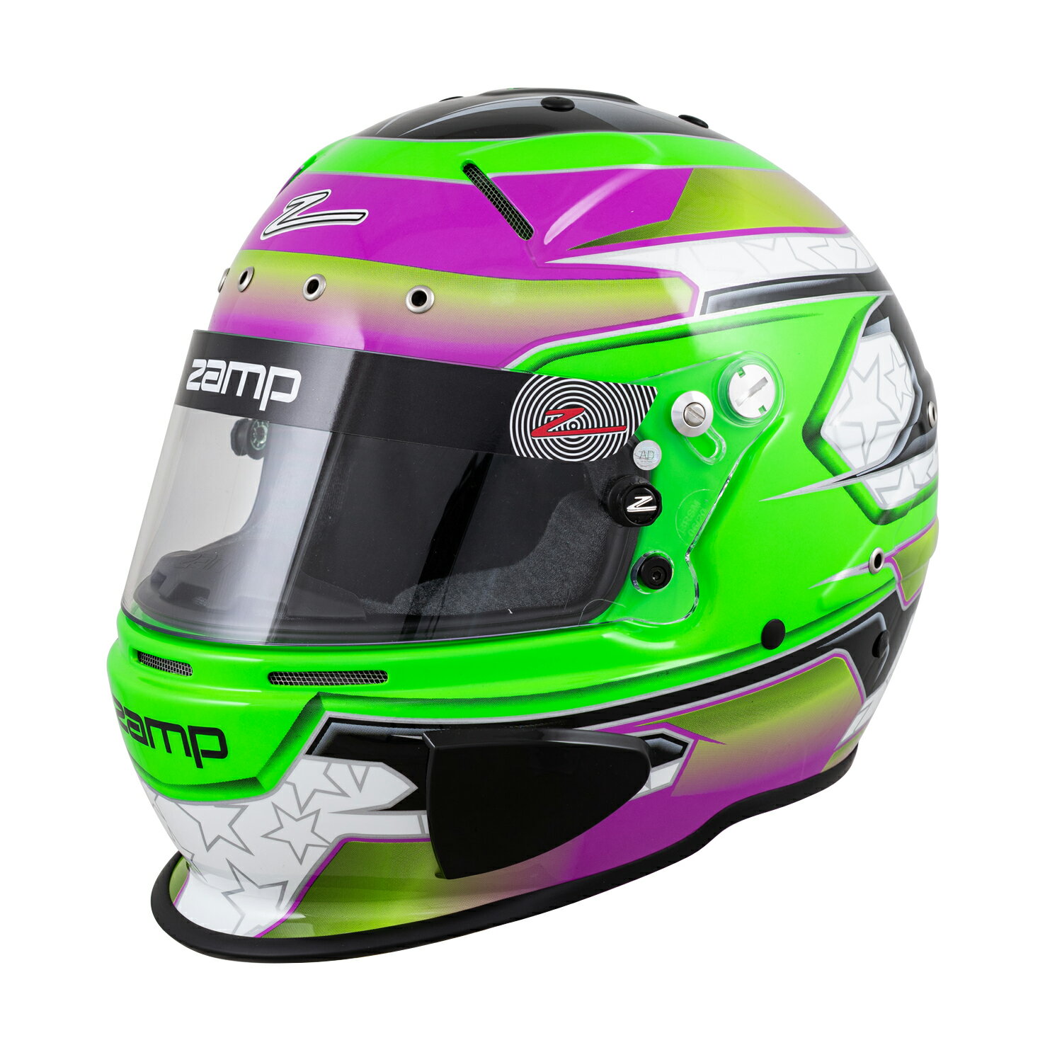 Zamp Helmet RZ-70E Switch Graphic Green/Purple グリーン/パープル グラフィック Graphic Snell SA2020 / FIA 8859-2015 ザンプヘル..