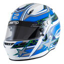 Zamp Helmet ZR-72 Graphic Gloss White/Blue/Lt Blue グロス ホワイト/ブルー/ライトブルー グラフィック Snell SA2020 / FIA 8859-20..