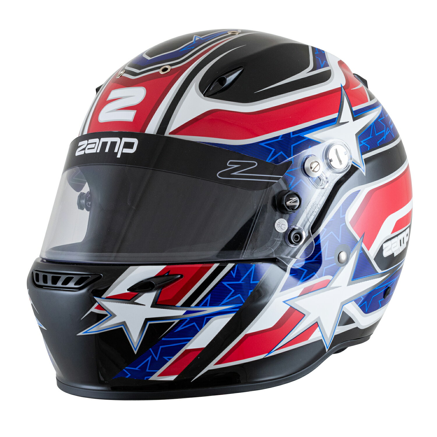 Zamp Helmet ZR-72 Graphic Gloss Black/Red/Blue グロス ブラック/レッド/ブルー グラフィック Snell SA2020 / FIA 8859-2015 ザンプ..