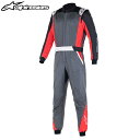 アルパインスターズ ATOM SUIT アンスラサイト×レッド×ブラック (1436) レーシングスーツ FIA8856-2018公認モデル (3352722-1436) MY2022