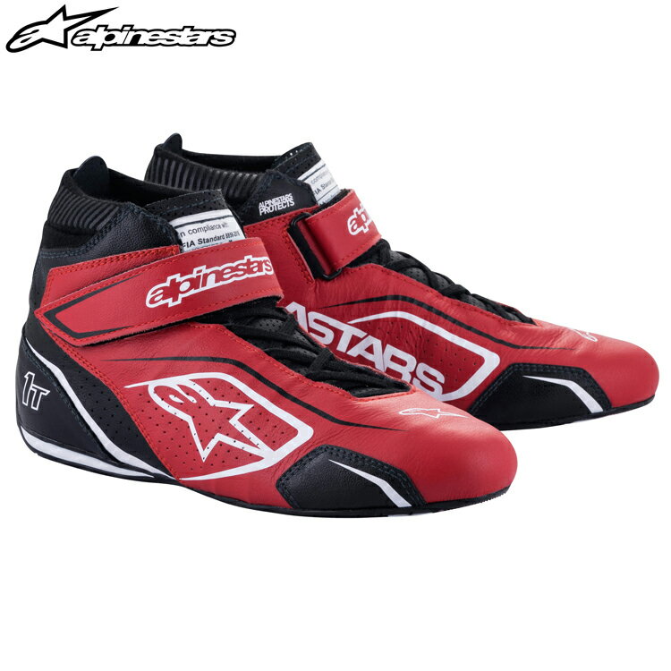 アルパインスターズ レーシングシューズ TECH1 T v3 SHOES レッド×ブラック×ホワイト (312) FIA8856-2018公認モデル AUTO RACING SHOES..