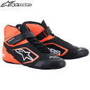 在庫限り:アルパインスターズ レーシングシューズ TECH1-K v2 ブラック×オレンジ×ホワイト(1142) レーシングカート・走行会用 (2712022-1142) MY2022