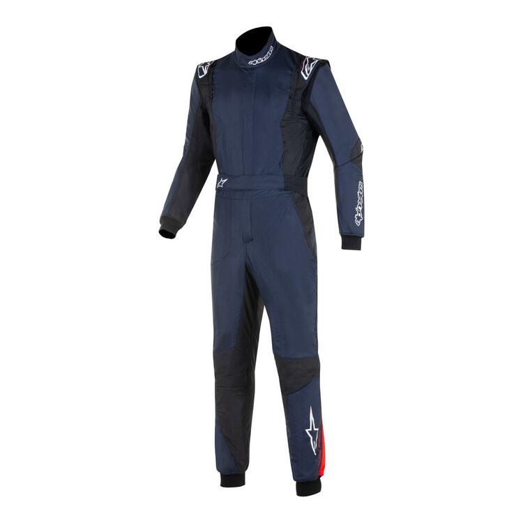 2024NEWモデル アルパインスターズ GP TECH V4 SUIT ネイビーブルー×ブラック×レッド(7081) レーシングスーツ FIA8856-2018公認モデル (3354024-7081) MY2024