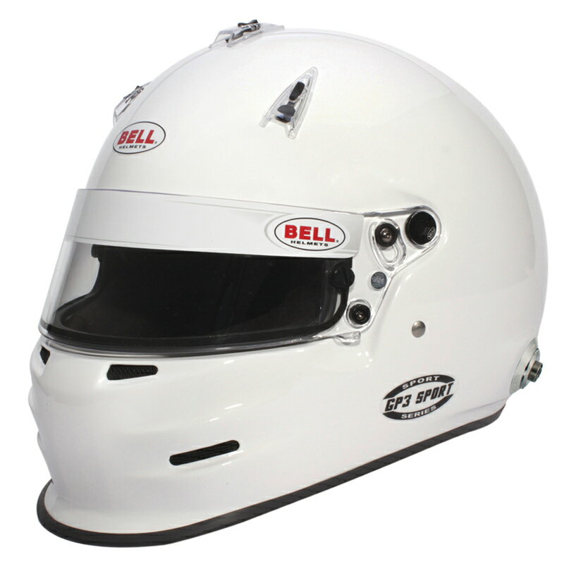 Rakuten - BELL RACING GP3 SPORT グロスホワイト HANSクリップ装備 FIA8859-2015公認 コンポジット ヘルメット (141702X) MY2025